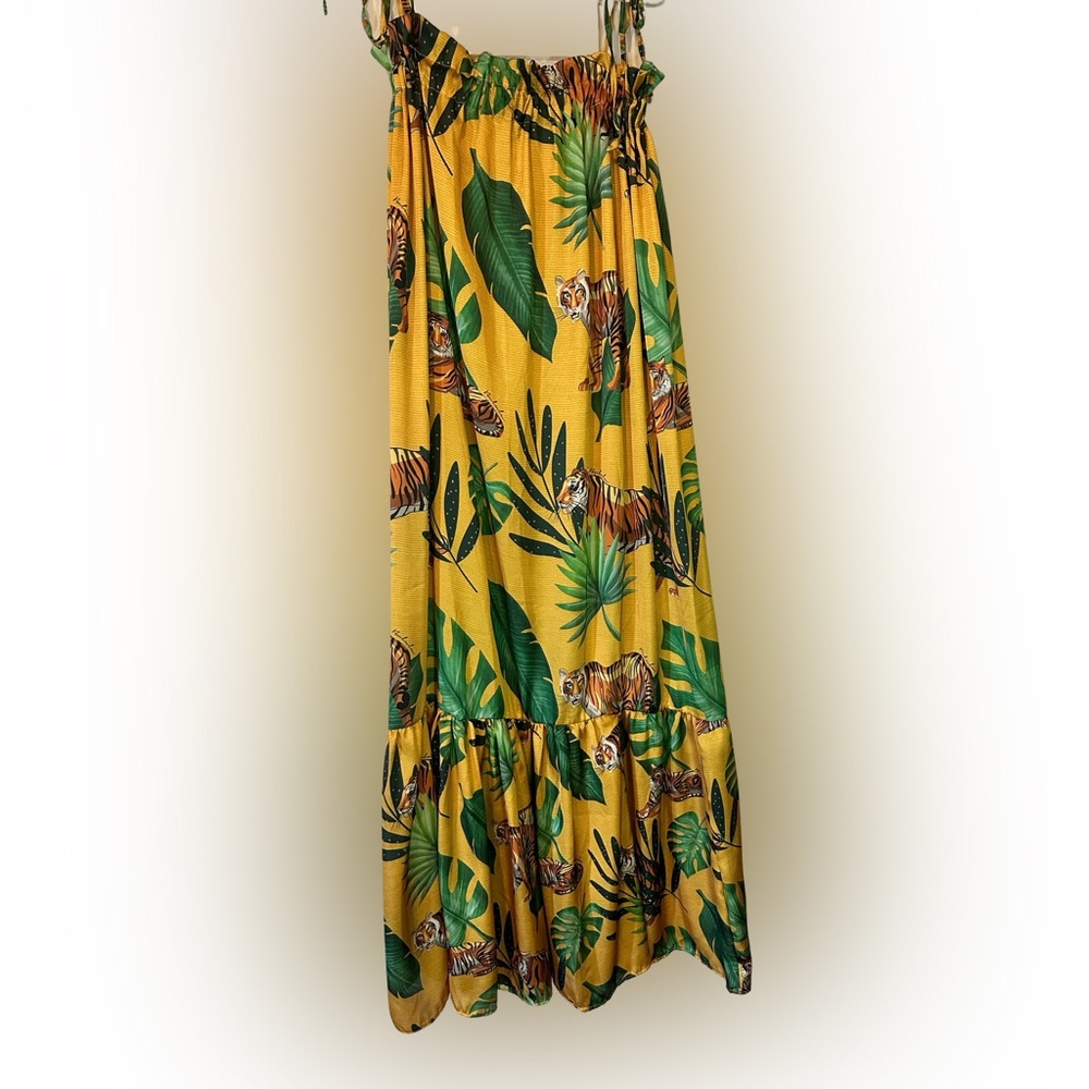 Bululu Resort Wear Tiger Print Midi Dress Mummu Coverup
